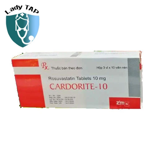 Cardorite - 10 - Thuốc điều trị tăng cholesterol, rối loạn lipid máu