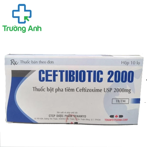 Ceftibiotic 2000 Tenamyd - Điều trị các bệnh lý nhiễm trùng