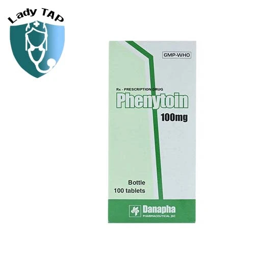 Phenytoin 100mg Danapha - Ðiều trị động kinh tâm thần - vận động