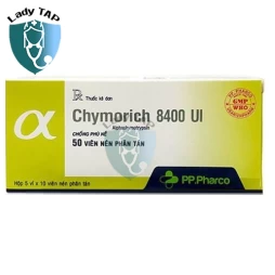 Chymorich 8400 UI Usarichpharm - Thuốc chống phù nề, giảm sưng