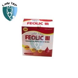 Feolic III Viheco - Hỗ trợ bổ sung sắt, acid folic cho cơ thể