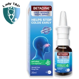Chai xịt ngừa cảm cúm Betadine Cold Defence Nasal Spray 20ml (người lớn) Mundipharma