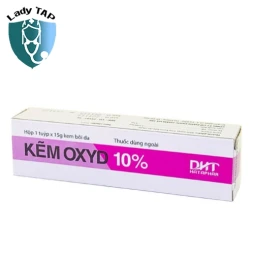 Kẽm Oxyd 10% DHT 15g Hataphar - Kem bôi trị nhiễm trùng ngoài da