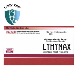 Lyhynax - Thuốc điều trị tại chỗ viêm phụ khoa của Medisun