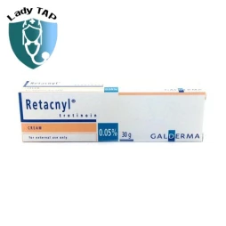Retacnyl Tretinoin Cream 0.025% Galderma 30g - Kem trị mụn hiệu quả