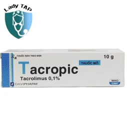 Tacropic 0,03% Davipharm - Điều trị viêm da cơ địa vừa đến nặng
