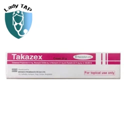 Takazex Cream 25g Beximco - Thuốc điều trị bệnh da liễu của Bangladesh