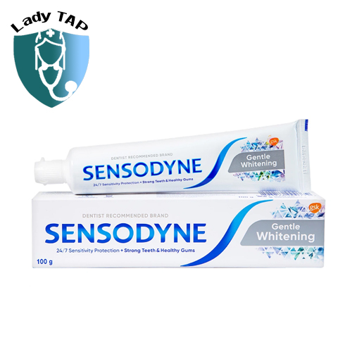 Kem đánh răng Sensodyne Gentle Whiterning 100g - Giúp răng trắng sáng tự nhiên