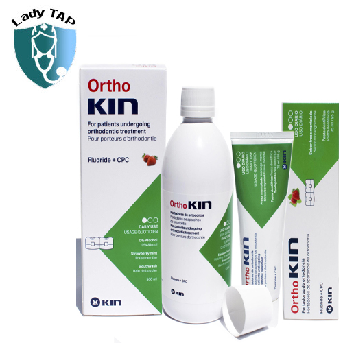 Ortho Kin 500ml Laboratorios KIN S.A - Giúp có được hơi thở thơm mát, sàng khoái cho răng miệng
