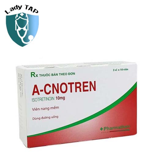 A-Cnotren 10mg G.A Pharmaceuticals - Điều trị mụn trứng cá