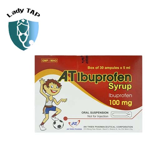 A.T Ibuprofen 100mg/5ml - Thuốc giảm đau của An Thiên