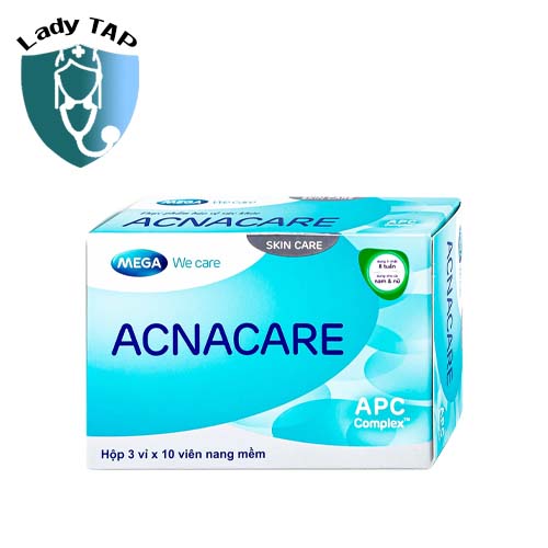 Acnacare (hộp 30 viên) Mega - Bổ sung chất chống oxi hóa