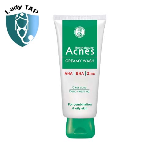 Acnes Creamy Wash 50g Rohto - Tẩy sạch chất nhờn và bụi bẩn