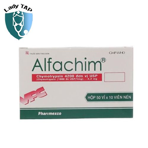 Alfachim Dược phẩm Cửu Long - Điều trị  kháng viêm, điều trị phù nề sau khi bị chấn thương hoặc phẫu thuật