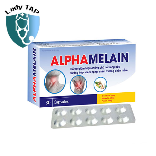 Alpha Melain Santex - Hỗ trợ giảm phù nề, chống viêm