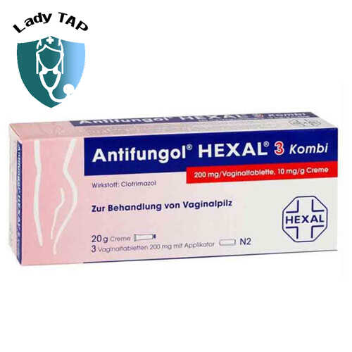 Antifungol Hexal 3 Kombi - Thuốc điều trị viêm nhiễm phụ khoa