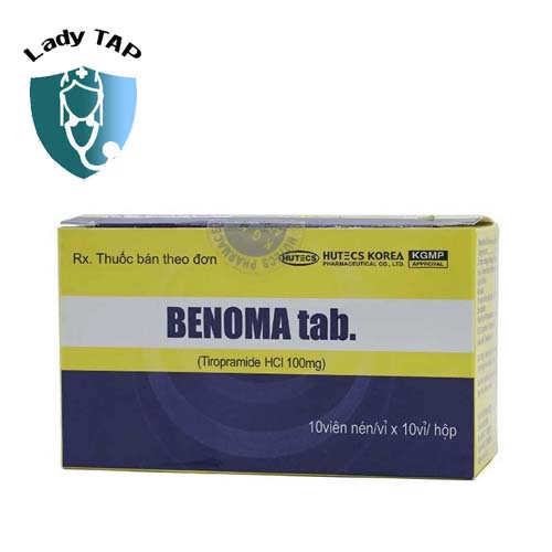 Benoma tab. 100mg - Thuốc điều trị co thắt cơ trơn của Hutecs Korea