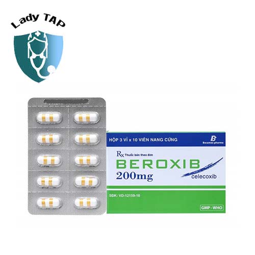 Beroxib 200mg - Điều trị thoái hoá khớp của Dược Becamex