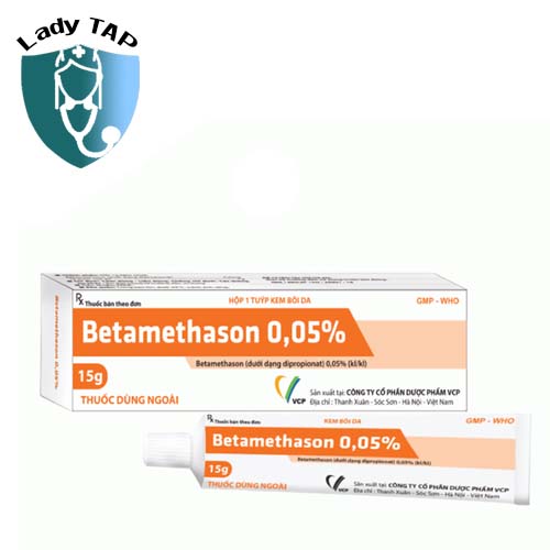 Betamethason 0.05% 15g VCP - Điều trị các trường hợp Eczema