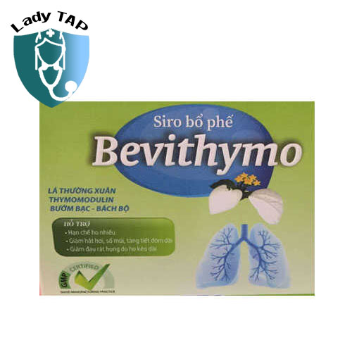 Siro bổ phế Bevithymo Herbitech - Hỗ trợ giảm ho, đau rát họng