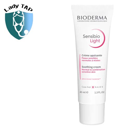 Bioderma Sensibio Light Cream 40Ml - Làm tăng sức đề kháng của da