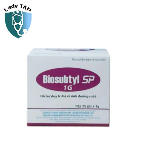 Biosubtyl SP 1G Dược phẩm Đà Lạt - Men vi sinh giúp phục hồi hệ tiêu hóa
