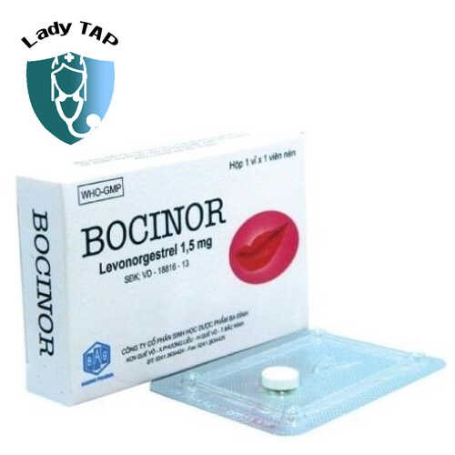 Bocinor - Thuốc tránh thai khẩn cấp của Dược phẩm Ba Đình