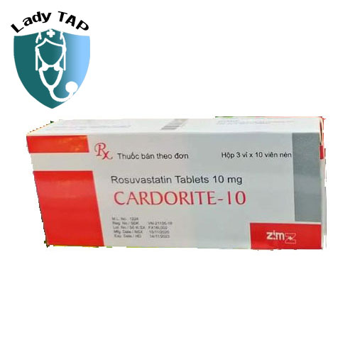 Cardorite - 10 - Thuốc điều trị tăng cholesterol, rối loạn lipid máu