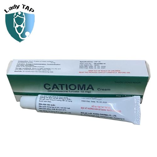 Catioma Cream Korea Pharma - Hỗ trợ giảm viêm ngứa do vẩy nến và viêm da cơ địa dị ứng