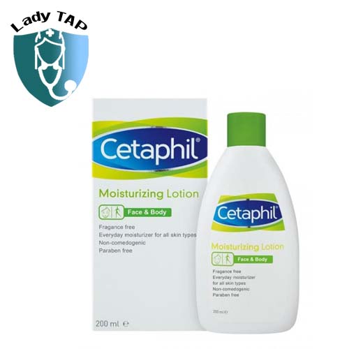 Cetaphil Moisturizing Lotion 200ml Galderma - giúp đem lại làn da mềm mại