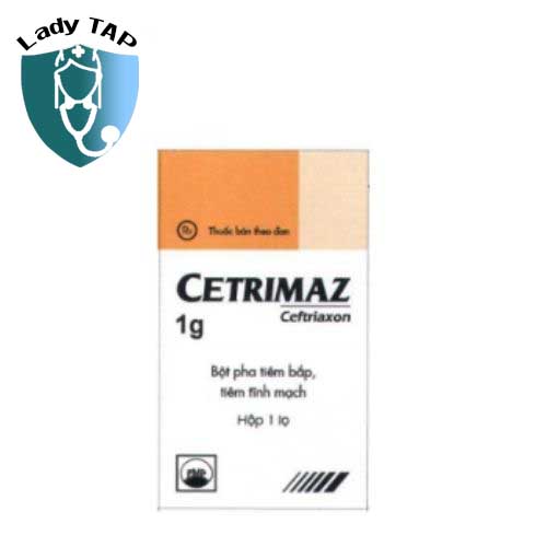 Cetrimaz 1g Pymepharco - Thuốc kháng sinh trị nhiễm khuẩn nặng
