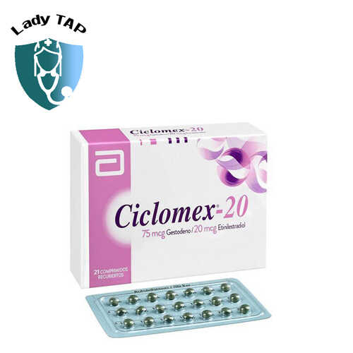 Ciclomex 20 - Thuốc tránh thai hàng ngày hiệu quả