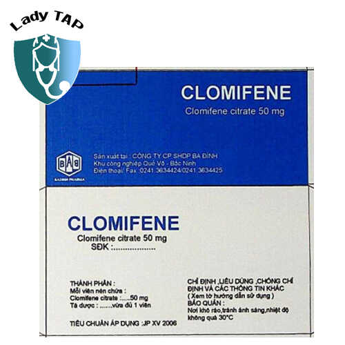 Clomifene citrate 50mg - Thuốc điều trị vô sinh không phóng noãn hiệu quả