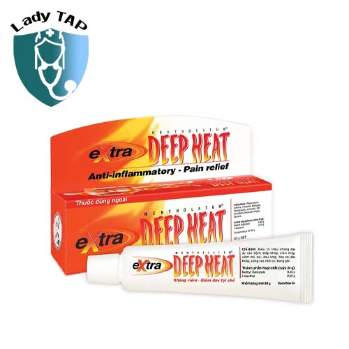 Deep Heat Extra tuýp 30g Rohto - Giúp điều trị đau do thấp khớp