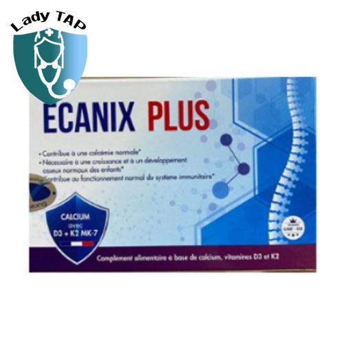 Ecanix Plus Lustrel - Bổ sung Canxi, Vitamin D3 và K2
