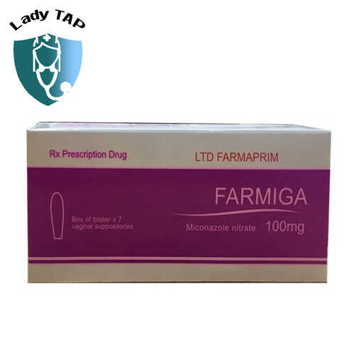 Farmiga - Viên đặt điều trị viêm phụ khoa hiệu quả của Farmaprim