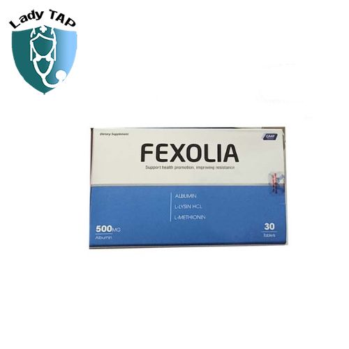 Fexolia - Bổ sung Albumin, Protein và các axitamin