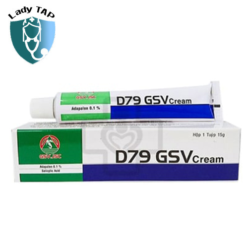 D79 GSV Cream 15g - Giúp điều trị mụn trứng cá, mụn mủ hiệu quả