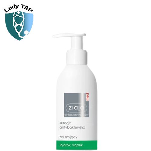 Gel rửa mặt Ziaja Med Antibacterial Cleansing Gel 200ml - Giúp rửa sạch da mặt, giảm mụn, giảm bã nhờn