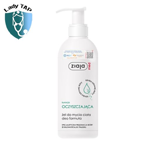 Gel tắm Ziaja Med Anti-Imperfections Formula Cleansing Body Gel - Làm sạch da, ngừa mụn, giảm mụn và thông thoáng lỗ chân lông