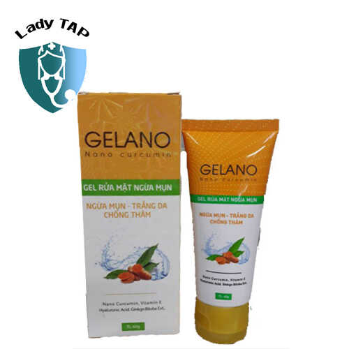 Gel rửa mặt Gelano - Giúp kháng khuẩn, chống viêm, ngăn ngừa mụn
