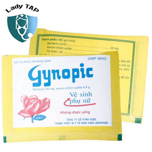 Gynopic - Bột vệ sinh phụ nữ hiệu quả tốt của Bình Định
