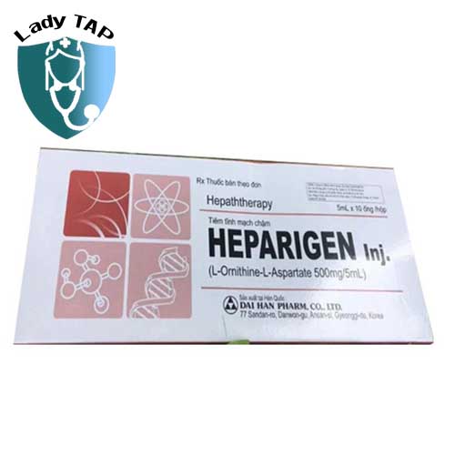 Heparigen Inj 500mg/5ml - Thuốc trị viêm gan, xơ gan, não gan của Hàn
