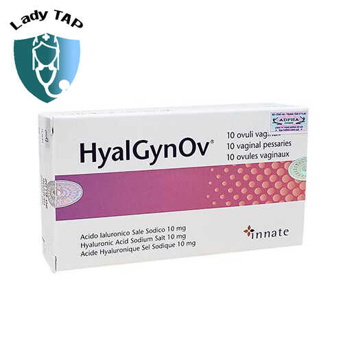 HyalGynOv - Viên đặt điều trị viêm nhiễm phụ khoa hiệu quả của Italia