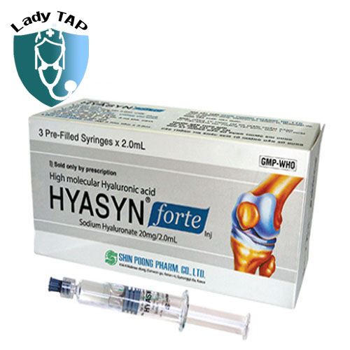 Hyasyn Forte 20mg/2ml - Thuốc điều trị thoái hóa khớp gối hiệu quả