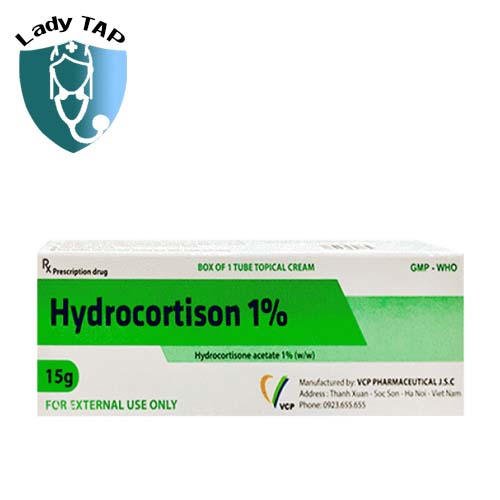 Hydrocortison 1% 15g VCP - Chữa các bệnh viêm da không nhiễm khuẩn