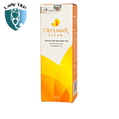 Gel rửa mặt Decumar Clean 50g Đại Bắc - Kháng viêm giảm mụn hiệu quả