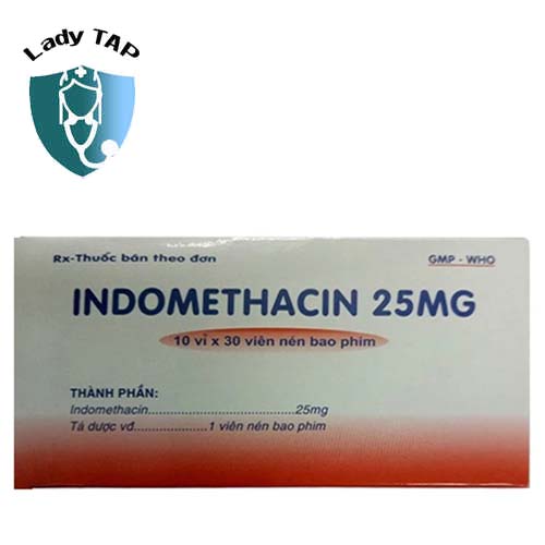 Indomethacin 25mg - Thuốc điều trị viêm khớp của Armephaco