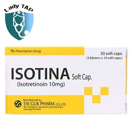 Isotina Soft Cap 10mg Tai Guk - Điều trị mụn trứng cá nặng