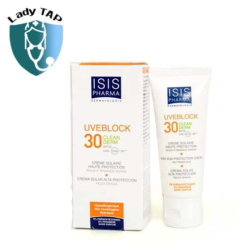 Kem chống nắng Isis Pharma Uveblock 30 Clean Derm 40ml